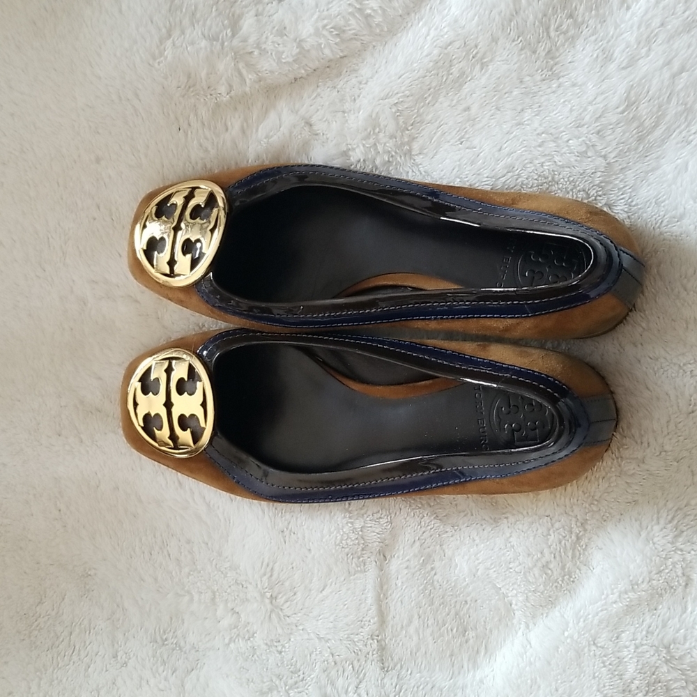 Tory Burch  Suede/Patent Shoes!